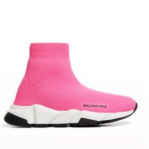 Balenciaga Kids Pink Sock Sneakers